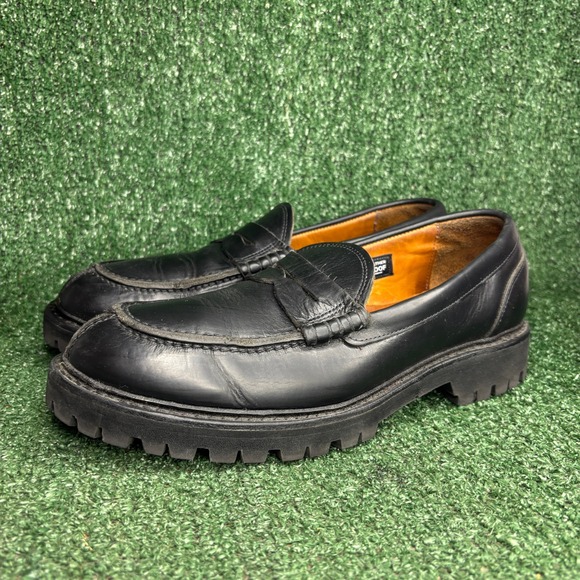 Allen Edmonds Freeport Weatherproof Lug Sole Penny Loafer Black Mens Shoes 9 D main image 13